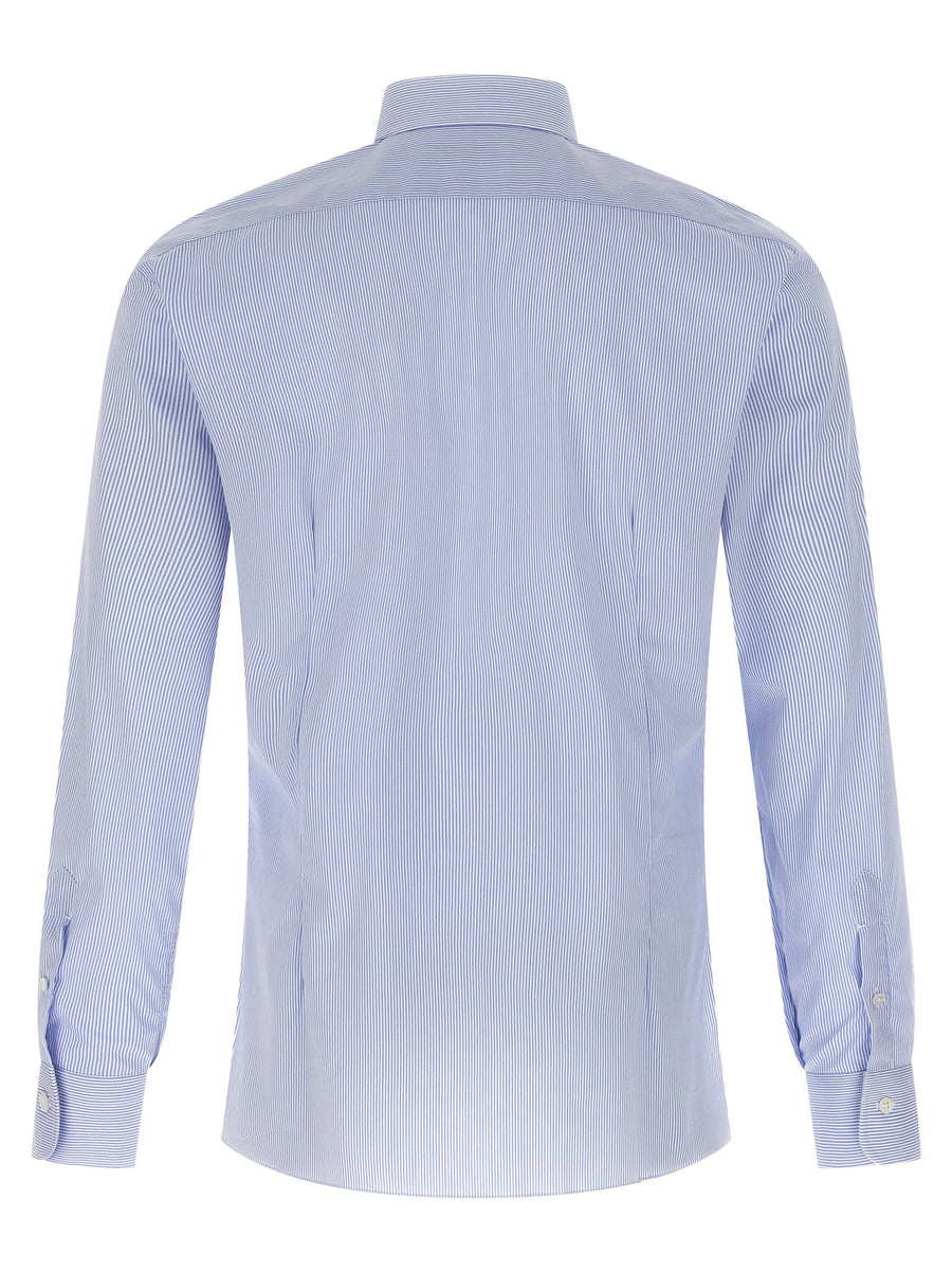 Barba Striped Shirt For Men Lightweight Cotton Poplin Essential Smart Casual Fall Winter 2025 2026