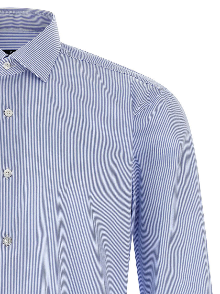 Barba Striped Shirt For Men Lightweight Cotton Poplin Essential Smart Casual Fall Winter 2025 2026