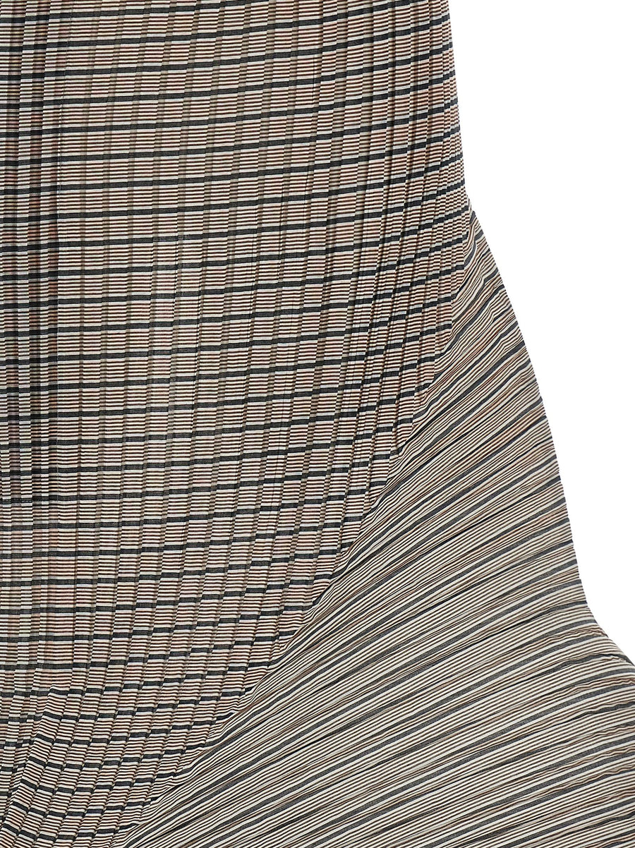 Issey Miyake Generic Stripes (machine Pleats) Skirt