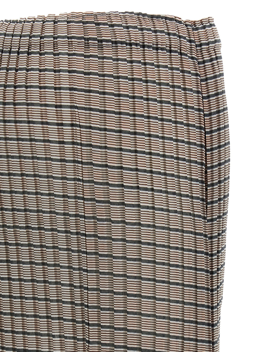 Issey Miyake Generic Stripes (machine Pleats) Skirt