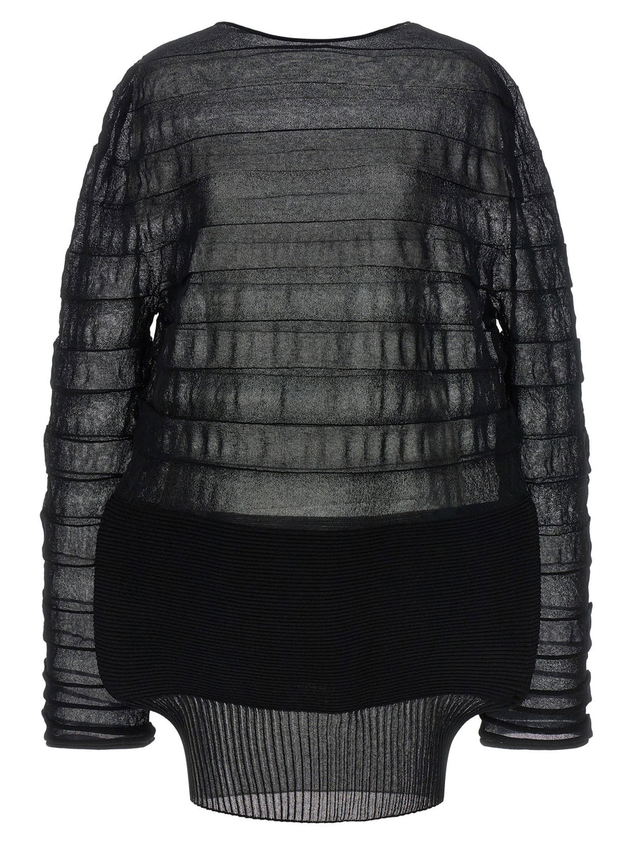Issey Miyake Moving Knit Top For Women Office Wear With Innovative Texture And Flattering Drape
