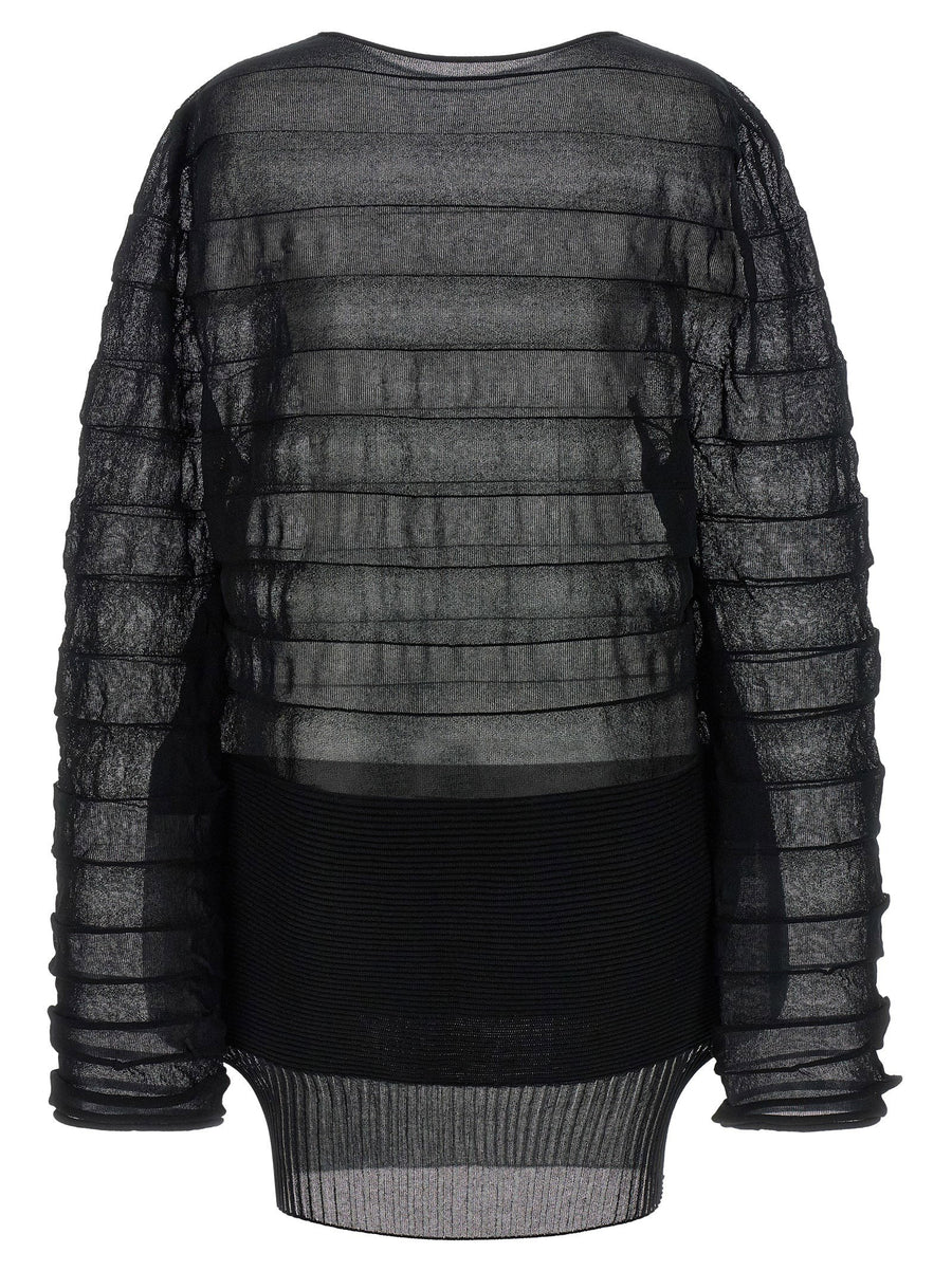 Issey Miyake Moving Knit Top For Women Office Wear With Innovative Texture And Flattering Drape