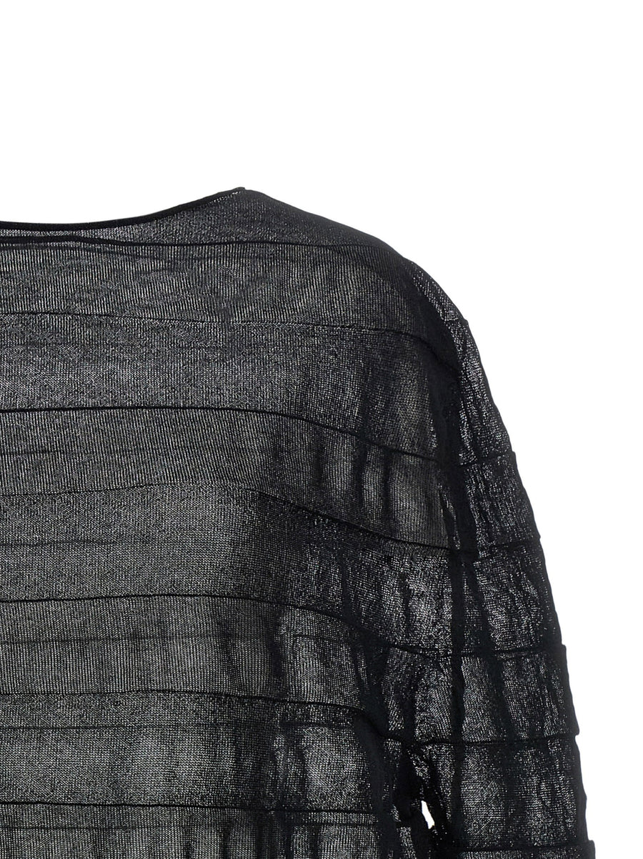 Issey Miyake Moving Knit Top For Women Office Wear With Innovative Texture And Flattering Drape