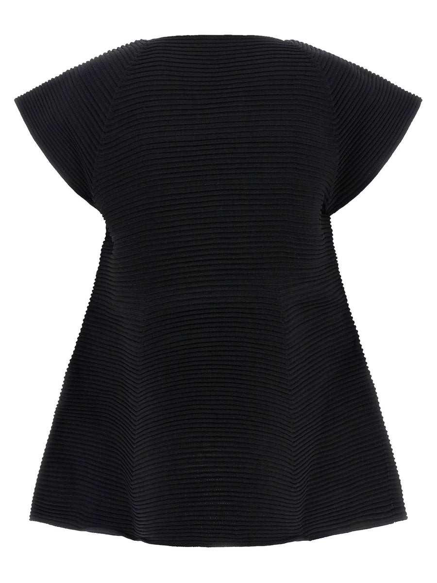 Issey Miyake Corrugated Knit Dress