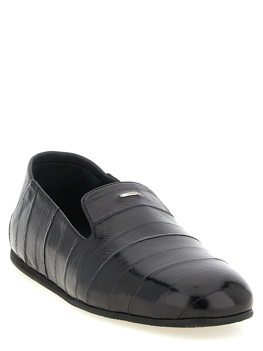 Giuseppe Zanotti Rupert 10 Loafers Black Leather Moccasins For Men