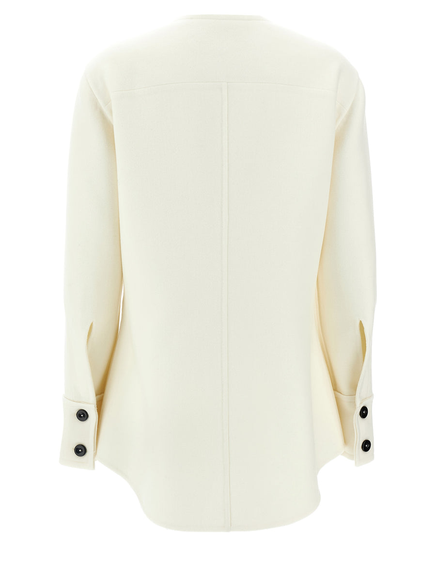 Jil Sander 94 Wool Jacket For Women Timeless Minimalist Silhouette Button Closure