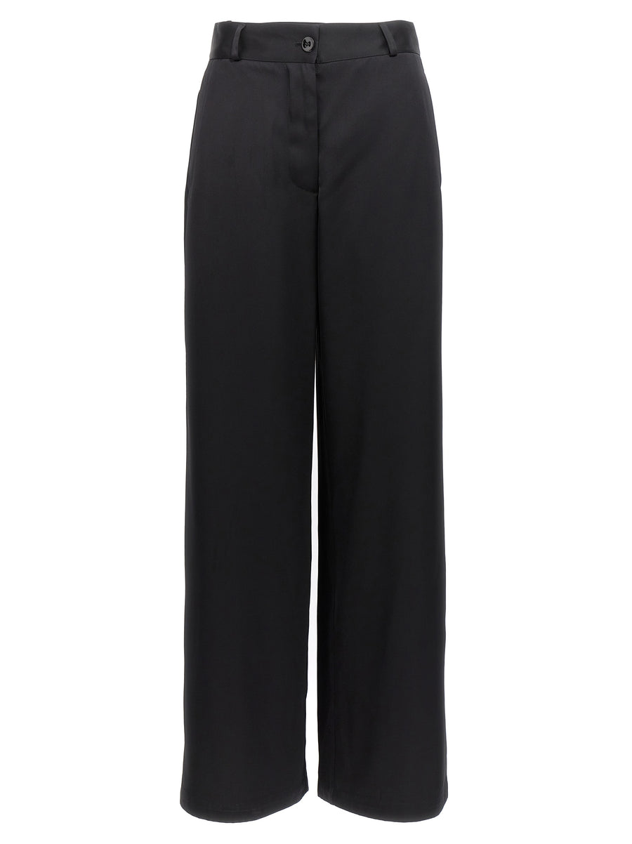 Jil Sander Wide Leg Pants For Women Luxurious Viscose Silk Blend Drape With Premium Draping For Day To Night