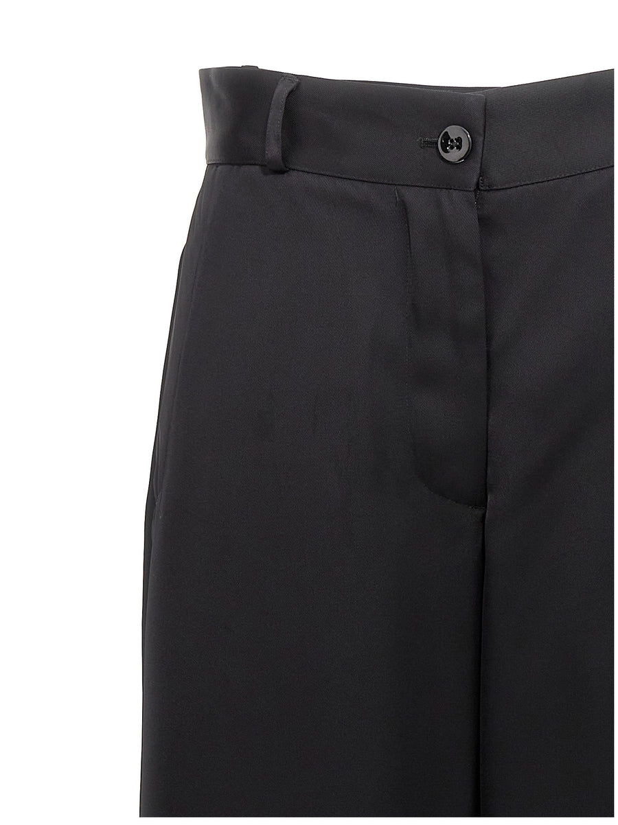 Jil Sander Wide Leg Pants For Women Luxurious Viscose Silk Blend Drape With Premium Draping For Day To Night