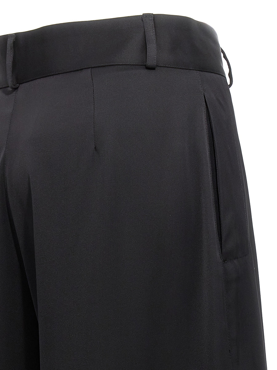 Jil Sander Wide Leg Pants For Women Luxurious Viscose Silk Blend Drape With Premium Draping For Day To Night