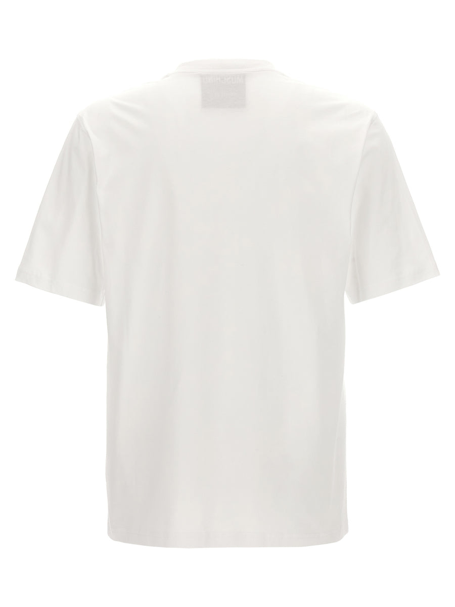 Moschino Logo Embroidery Cotton Tee For Men Premium Streetwear Essentials Everyday Casual Versatile Wear