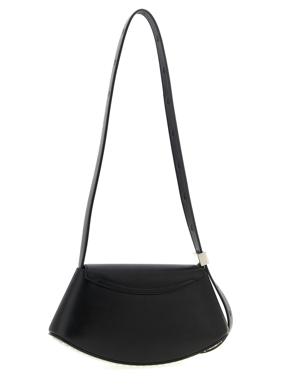 Jil Sander Eldorado Small Crossbody Bag for Women Black Bos Taurus Leather Compact Luxury