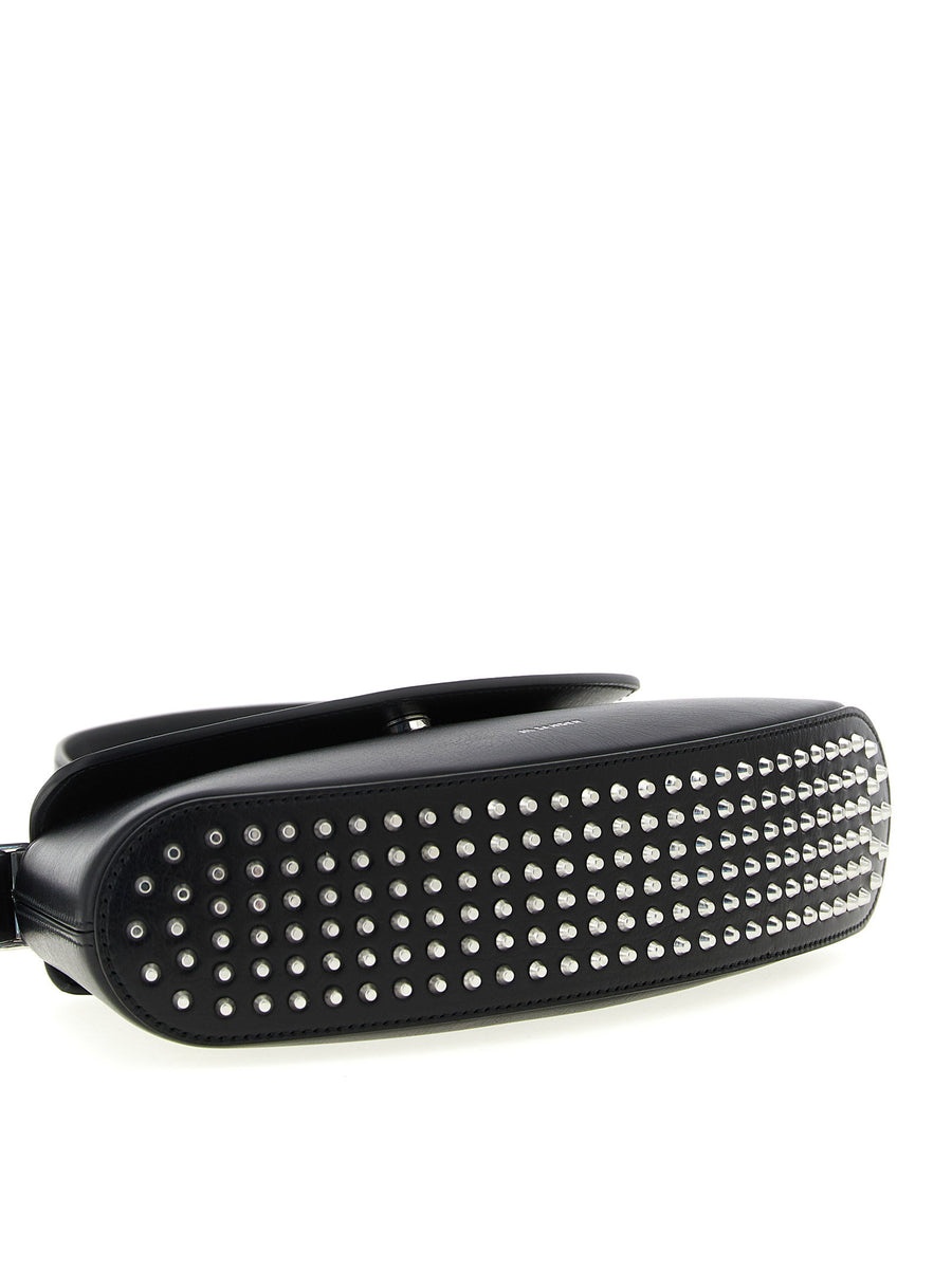 Jil Sander Eldorado Small Crossbody Bag for Women Black Bos Taurus Leather Compact Luxury