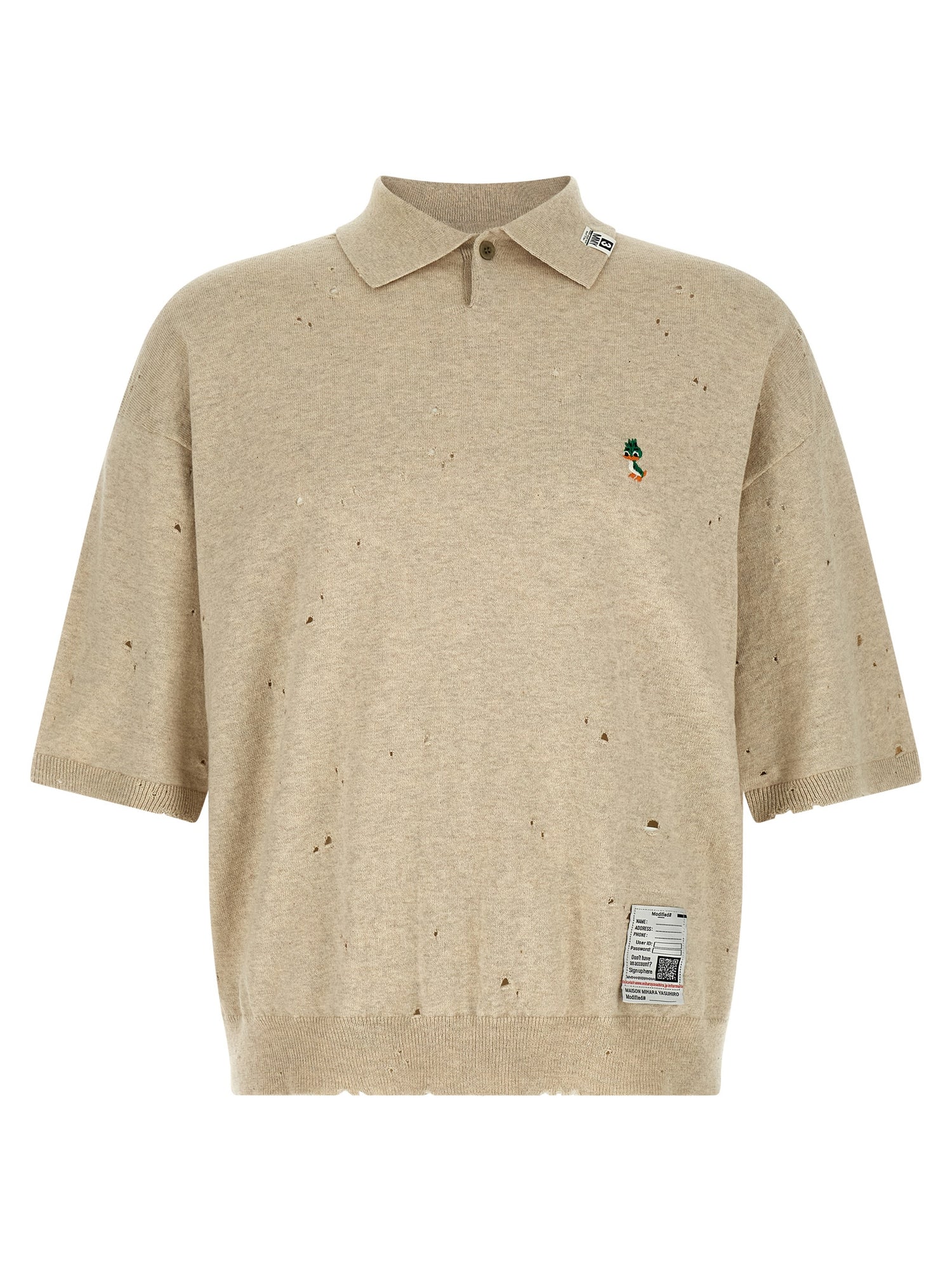 Maison Mihara Yasuhiro Embroidery Polo Shirt