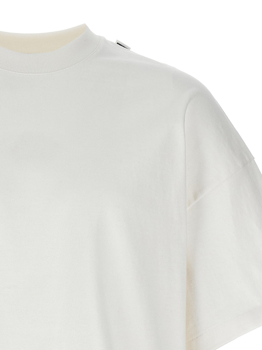Jil Sander Basic T Shirt For Men Luxurious 100 Cotton White Crewneck Tee Wardrobe Staple
