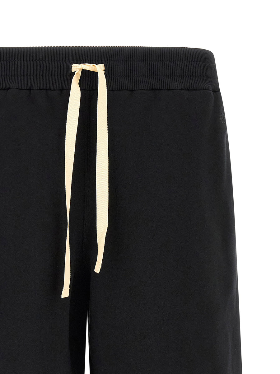 Jil Sander Black Embroidered Logo Bermuda Shorts One Hundred Percent Cotton
