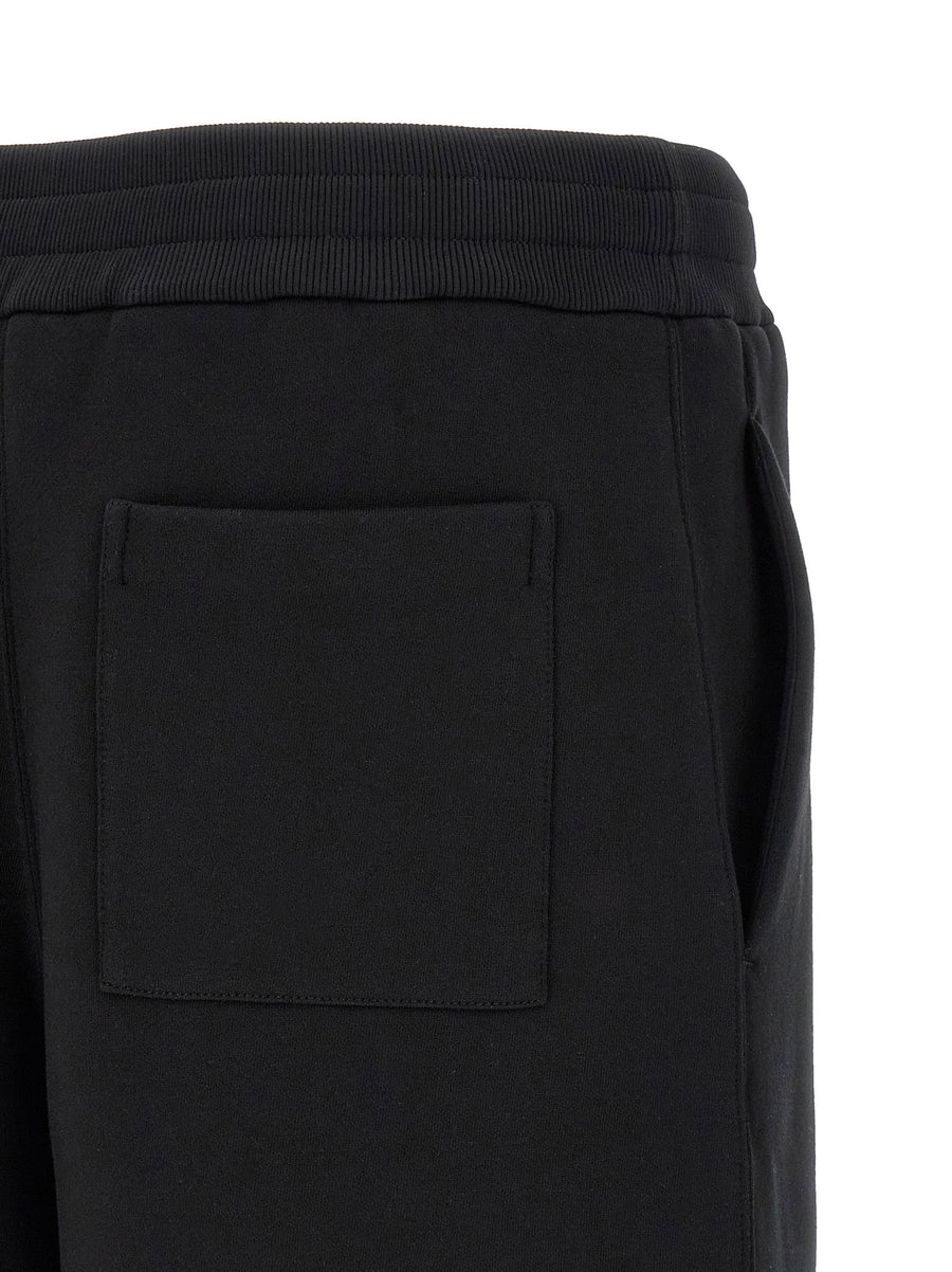 Jil Sander Black Embroidered Logo Bermuda Shorts One Hundred Percent Cotton