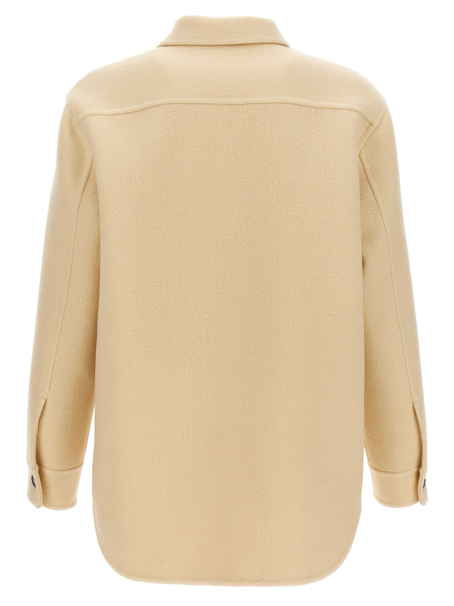 Jil Sander Wool Coat For Men Timeless Minimalist Luxury In Beige Virgin Wool Premium Craftsmanship