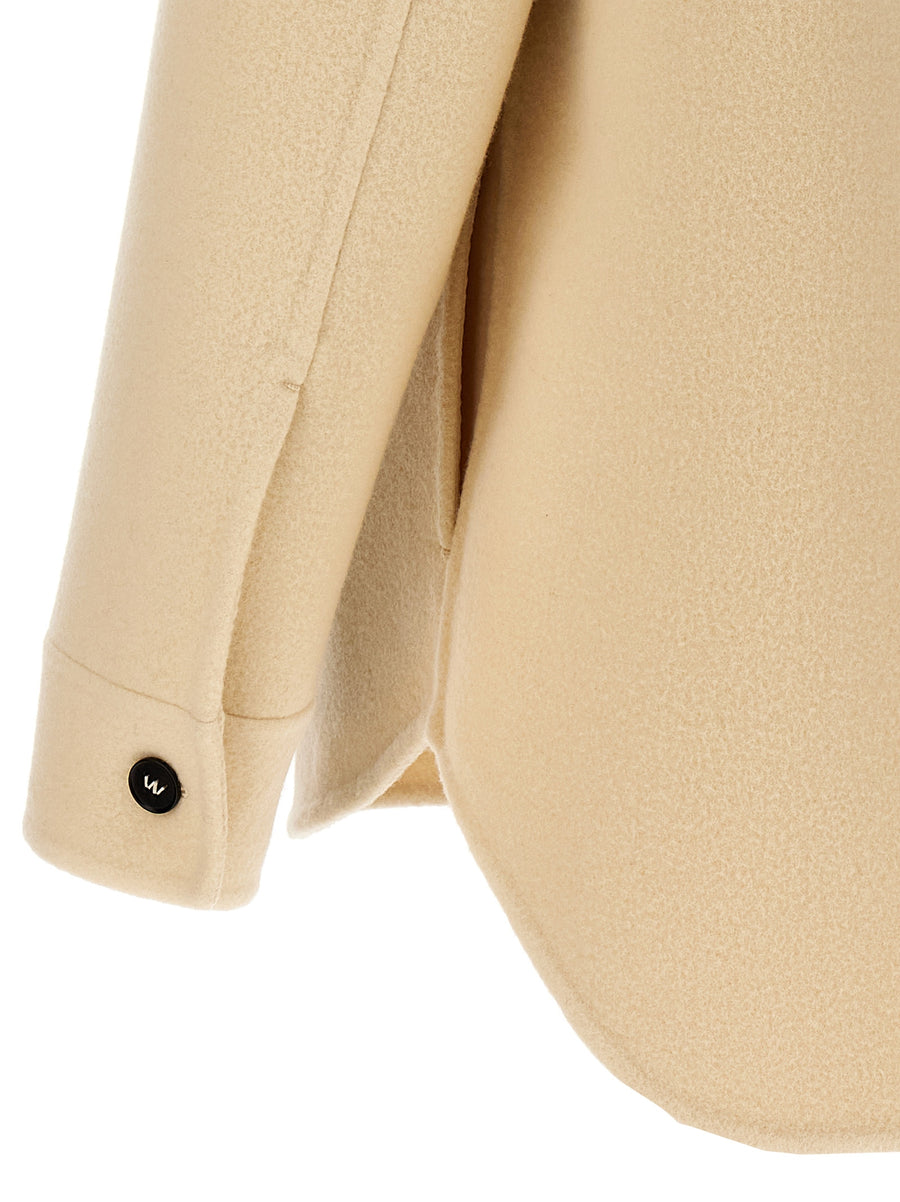 Jil Sander Wool Coat For Men Timeless Minimalist Luxury In Beige Virgin Wool Premium Craftsmanship