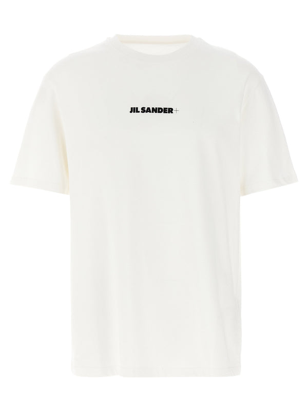 Jil Sander Logo T Shirt Premium Minimalist White Cotton For Men Luxury Everyday Essential