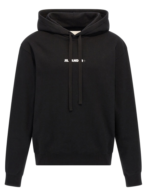 Jil Sander Logo Hoodie For Men Luxurious Brushed Cotton With Relaxed Fit And Signature Front Logo Print
