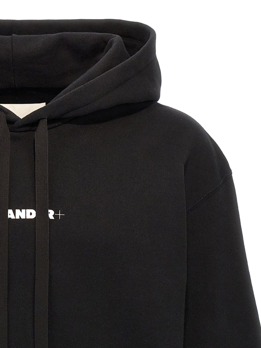 Jil Sander Logo Hoodie For Men Luxurious Brushed Cotton With Relaxed Fit And Signature Front Logo Print