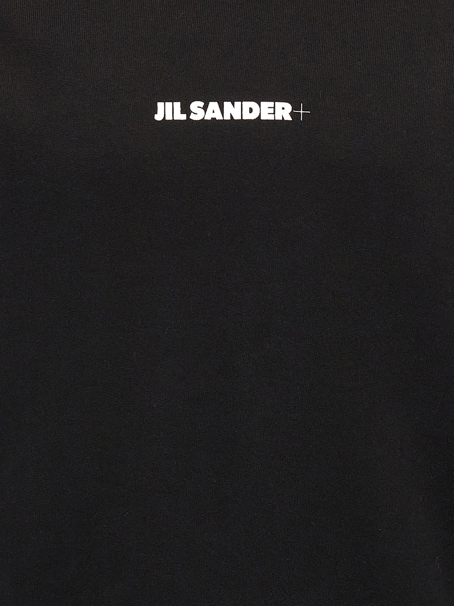 Jil Sander Logo Hoodie For Men Luxurious Brushed Cotton With Relaxed Fit And Signature Front Logo Print