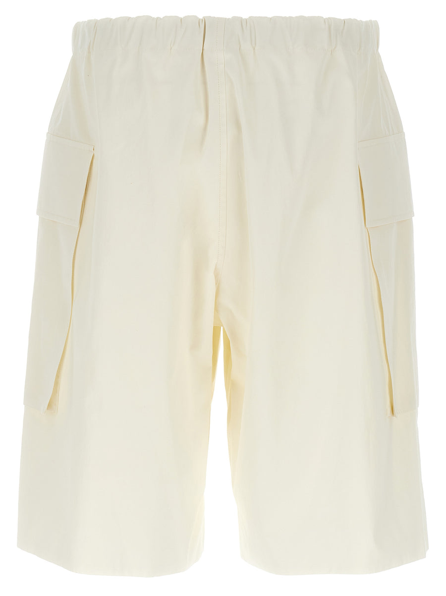 Jil Sander Bermuda Shorts 94 Luxurious Breathable Cotton Poplin With Cargo Pockets For Women