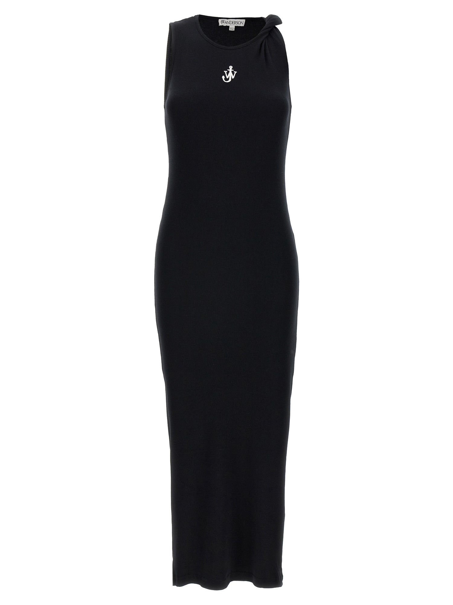 J.w.anderson Logo Ribbed Dress