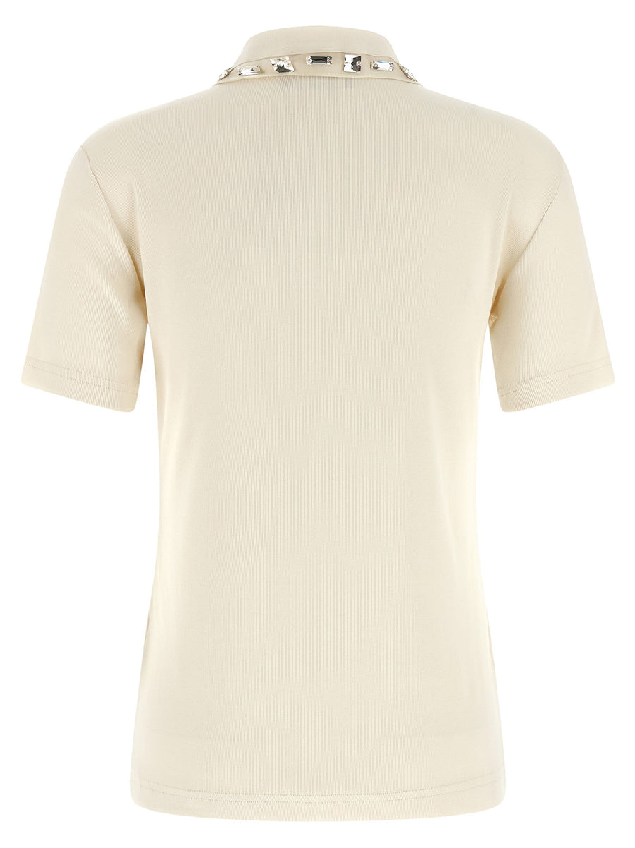 Fabiana Filippi Crystal Collar Polo Shirt