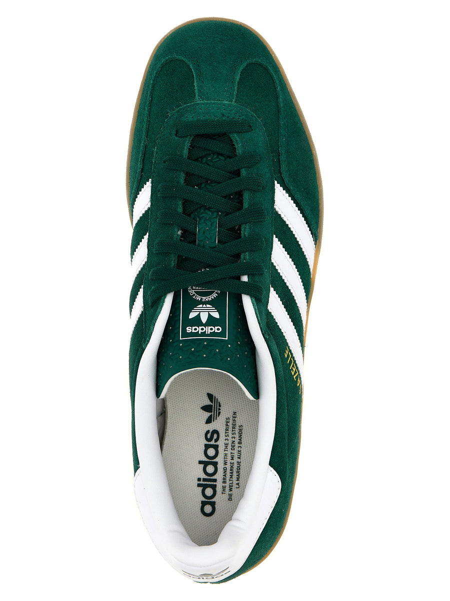 Adidas Originals Gazelle Indoor Green Calfskin Leather Sneakers Unisex