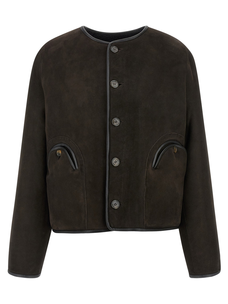 Blazé Milano Tatoosh Gliss Reversible Jacket For Women Luxurious Suede And Shearling