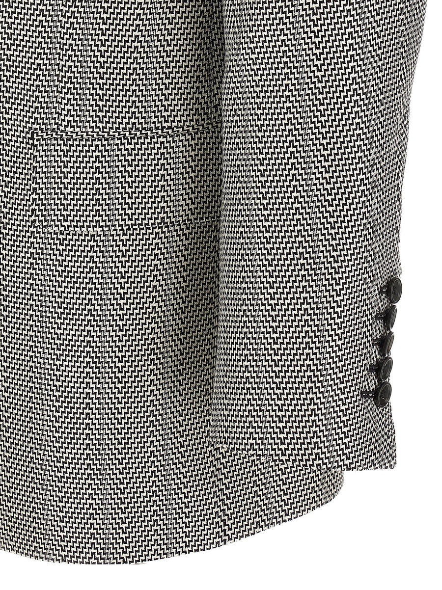 Tom Ford Silk Jacquard Blazer Women Dressy Double Breasted