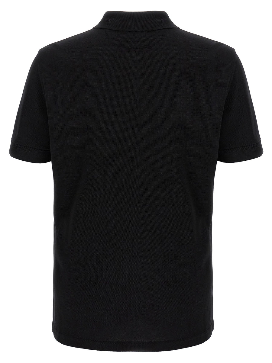 Tom Ford Black Pique Polo Shirt Lyocell Cotton Blend