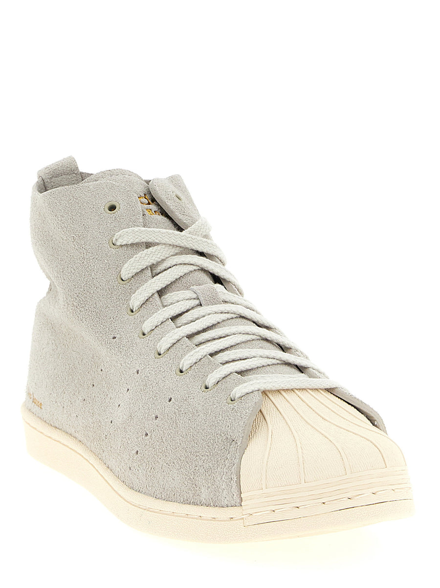 Adidas Originals By Wales Bonner Superstar Hi Sneakers Gray Leather
