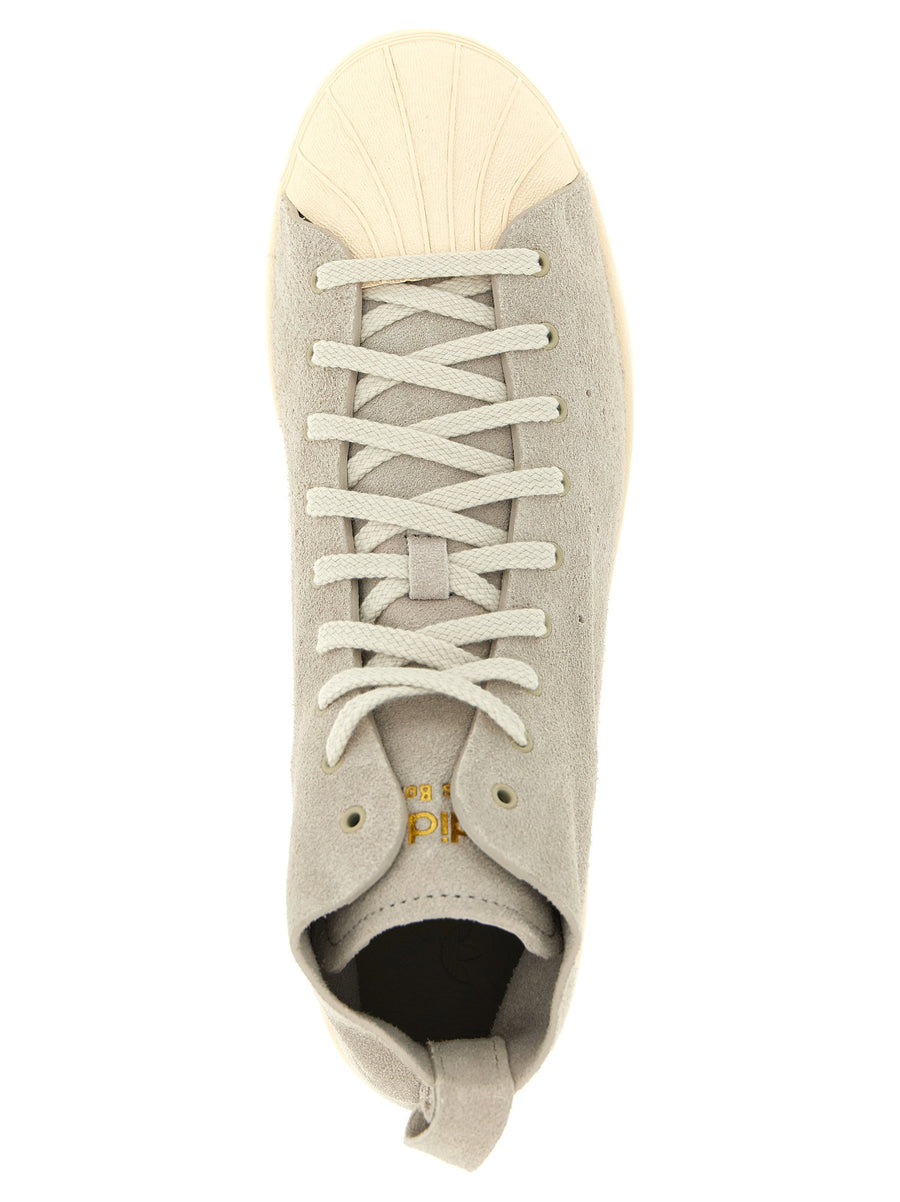 Adidas Originals By Wales Bonner Superstar Hi Sneakers Gray Leather