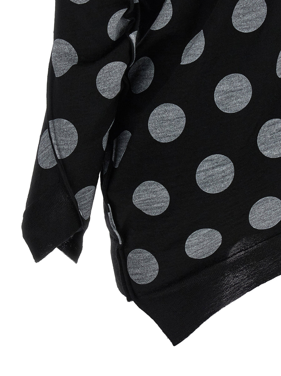 Junya Watanabe Polka Dot Maxi Cardigan