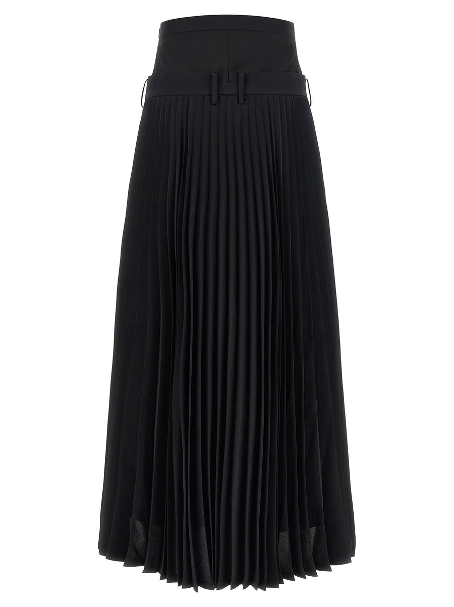 Junya Watanabe Black Pleated Wool Blend Trousers for Women