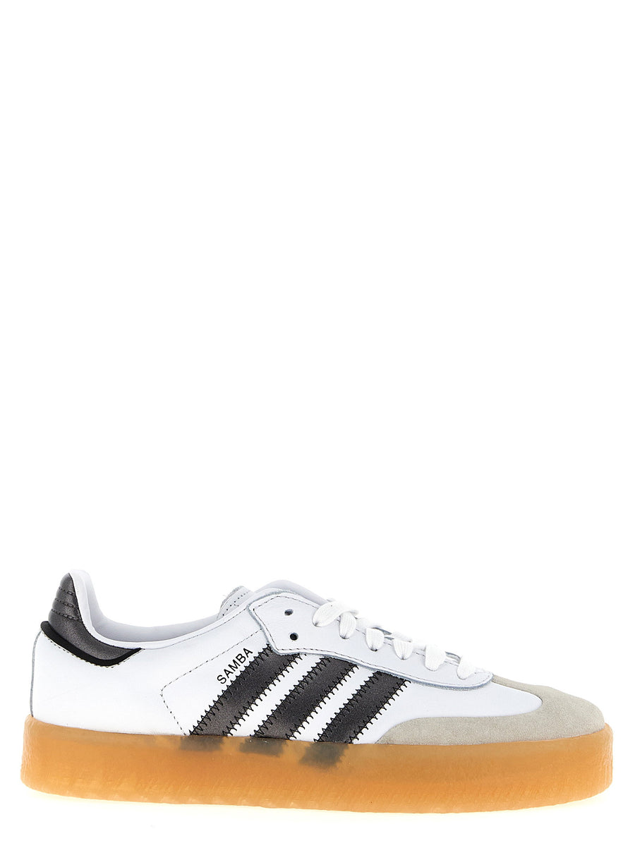 Adidas Originals Sambae Sneakers Unisex Premium Leather Black With Suede Toe Modern Silhouette And Lace Up