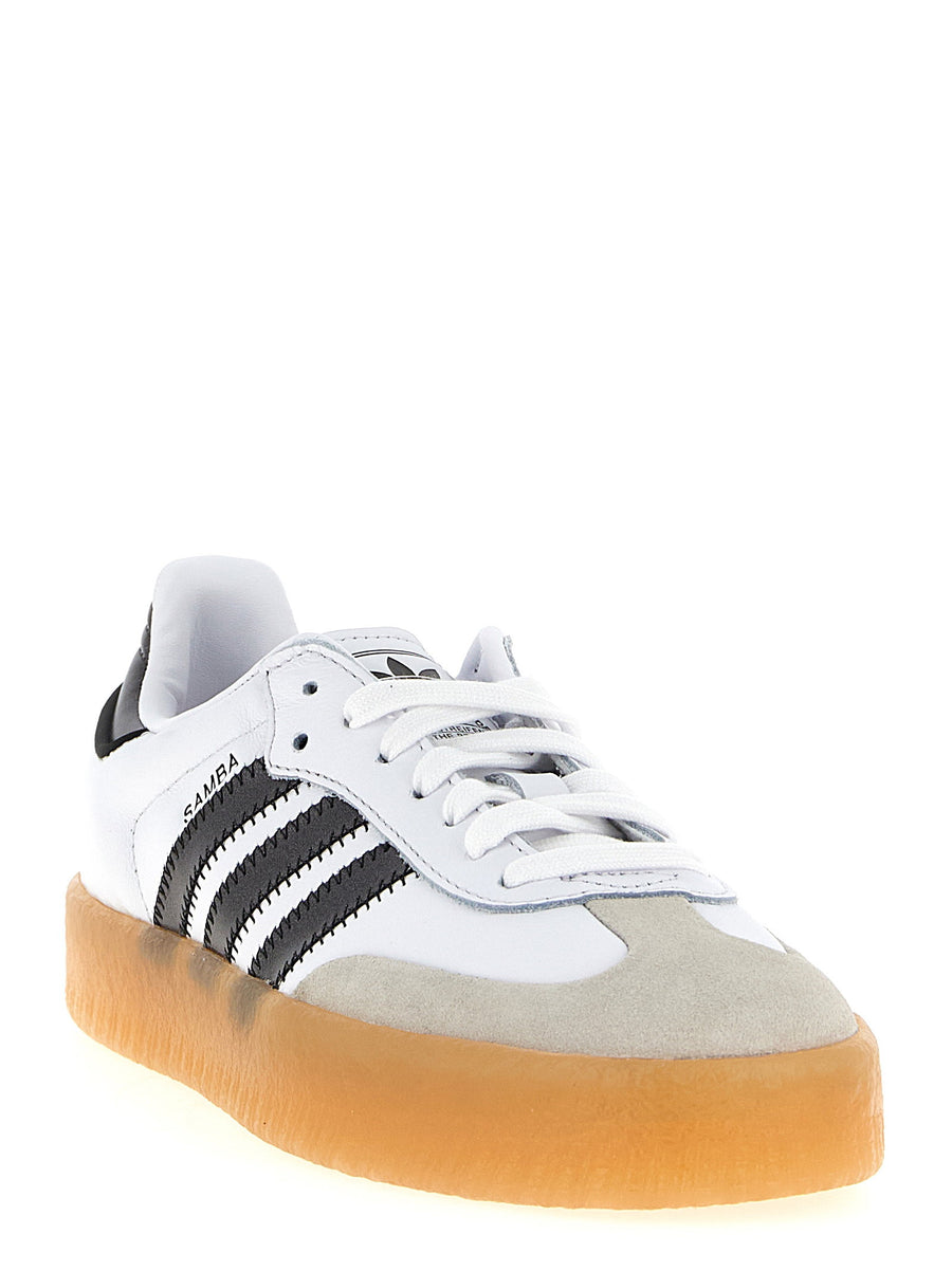 Adidas Originals Sambae Sneakers Unisex Premium Leather Black With Suede Toe Modern Silhouette And Lace Up
