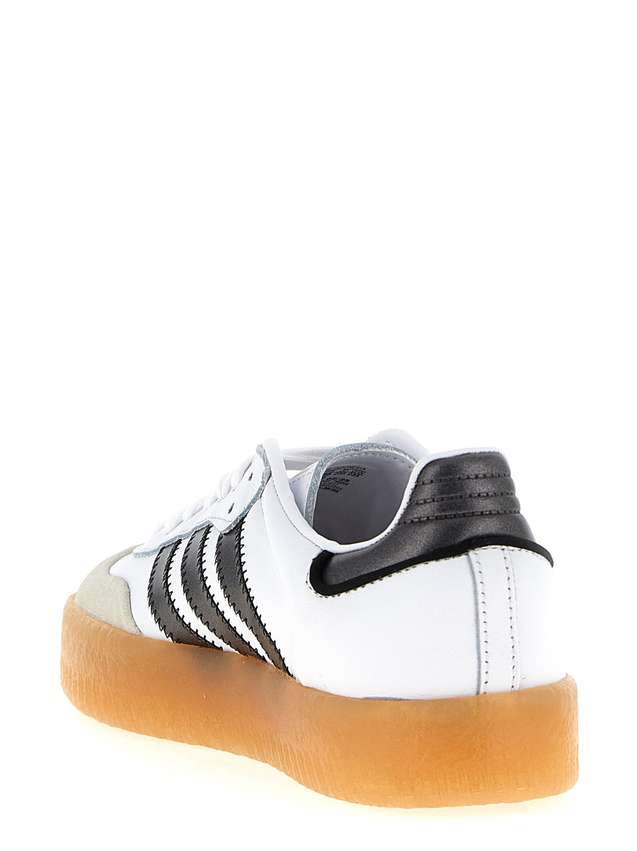 Adidas Originals Sambae Sneakers Unisex Premium Leather Black With Suede Toe Modern Silhouette And Lace Up