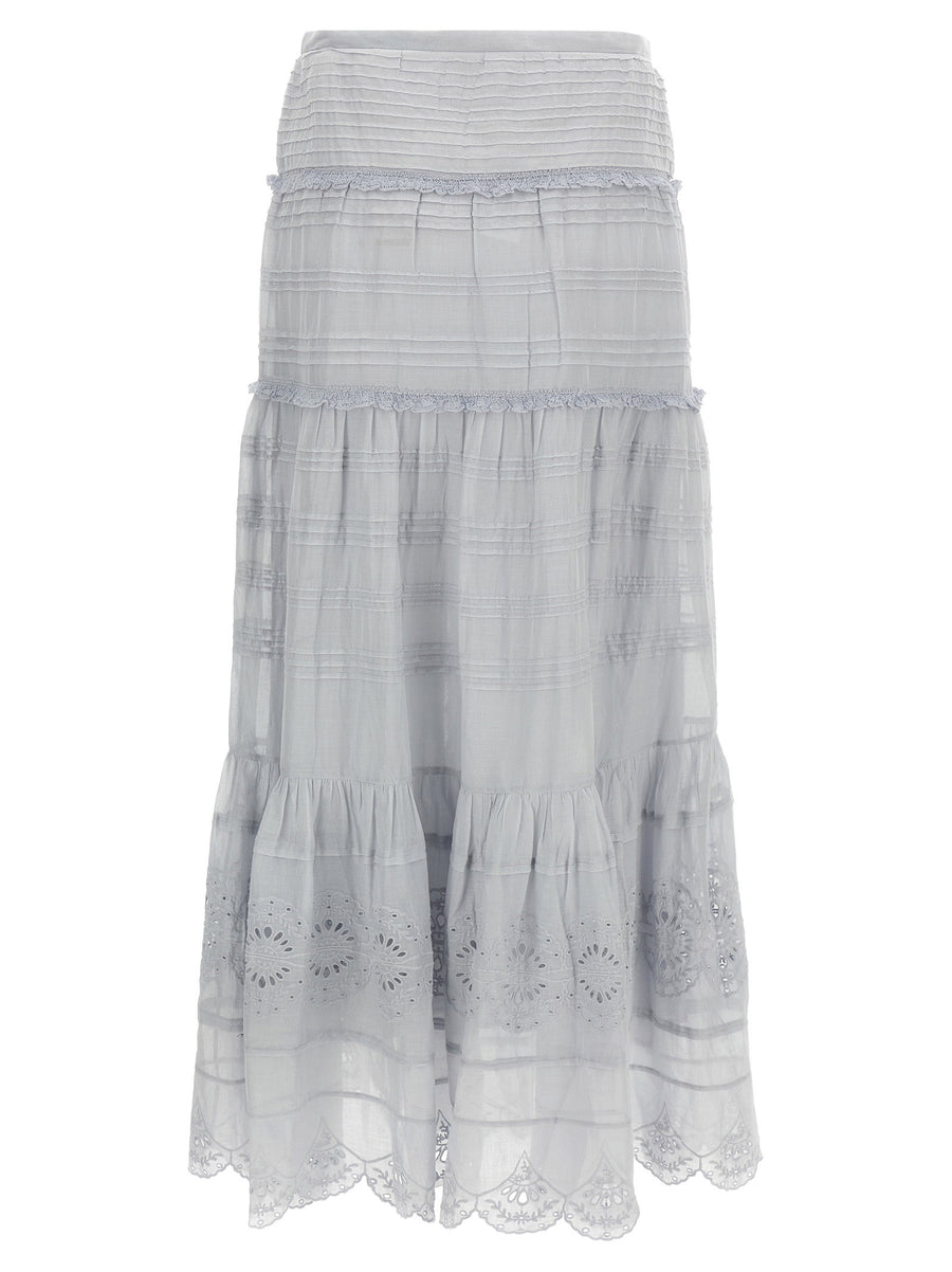 Marant Etoile Paoline Skirt Flared Cotton Lace Chic Women