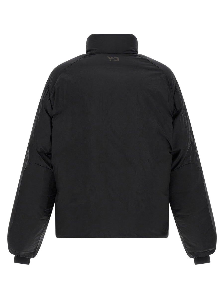 Y-3 Black Men Puffer Down Jacket Nylon Shell Premium