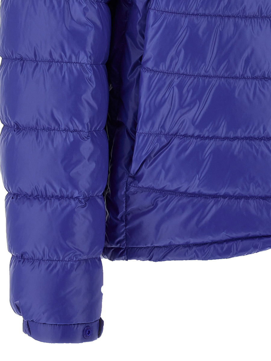 Moncler Galeso Down Jacket Blue Nylon With Removable Hood