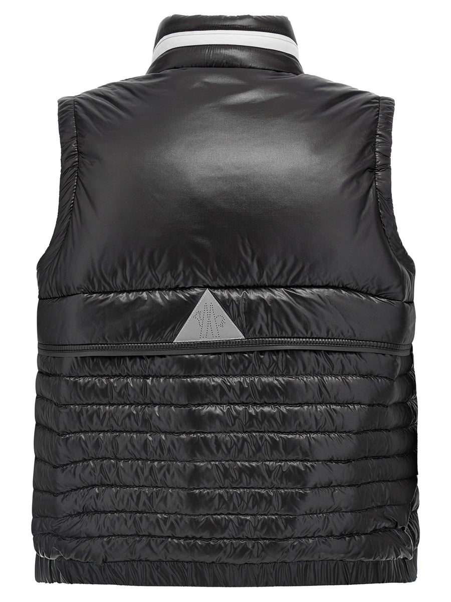 Moncler Grenoble Gumiane Vest For Women With Premium Feather Padding And Technical Fabric Layering