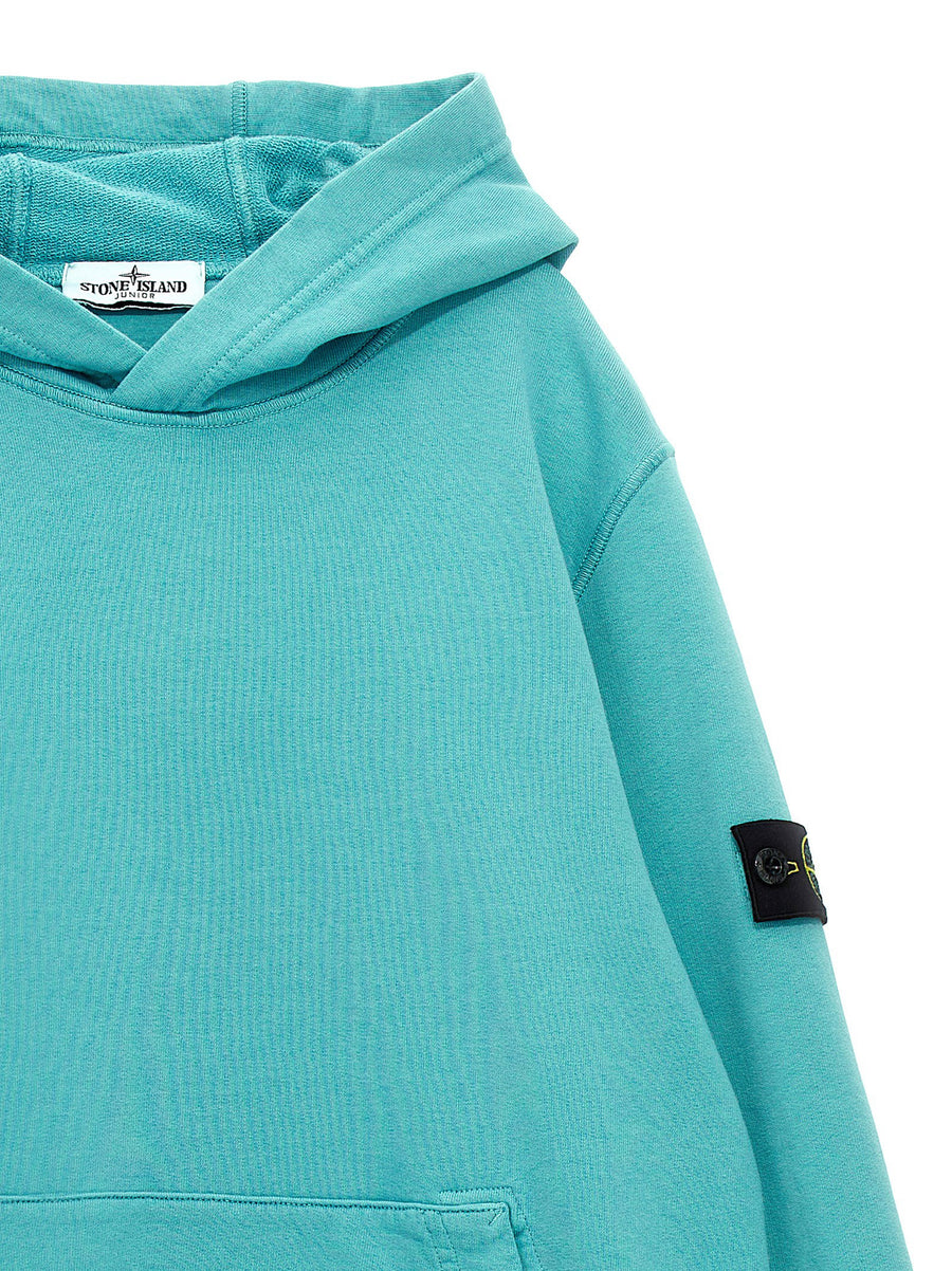 Stone Island Junior Logo Badge Hoodie