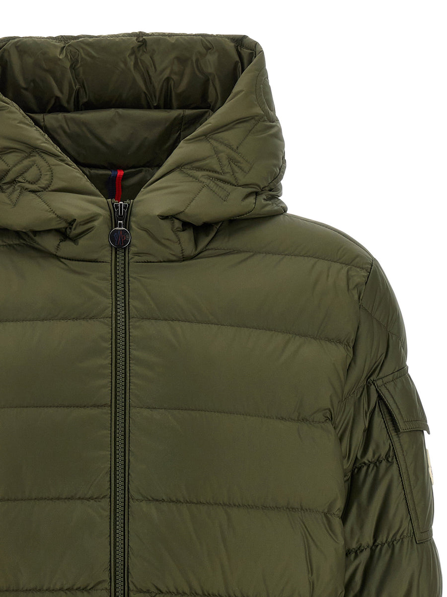 Moncler Najan Down Jacket For Men Hooded Long Quilted Green Goose Down Warmth Premium Luxury
