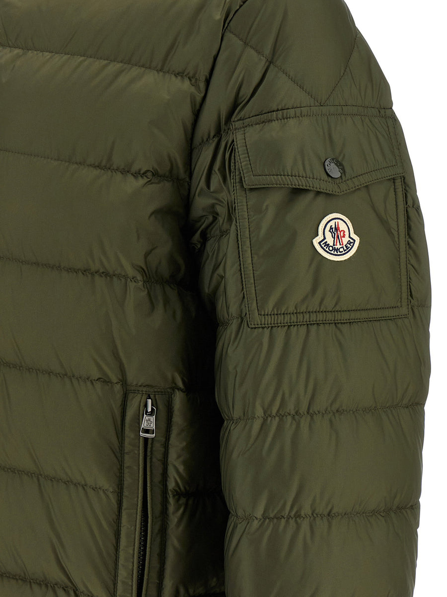 Moncler Najan Down Jacket For Men Hooded Long Quilted Green Goose Down Warmth Premium Luxury