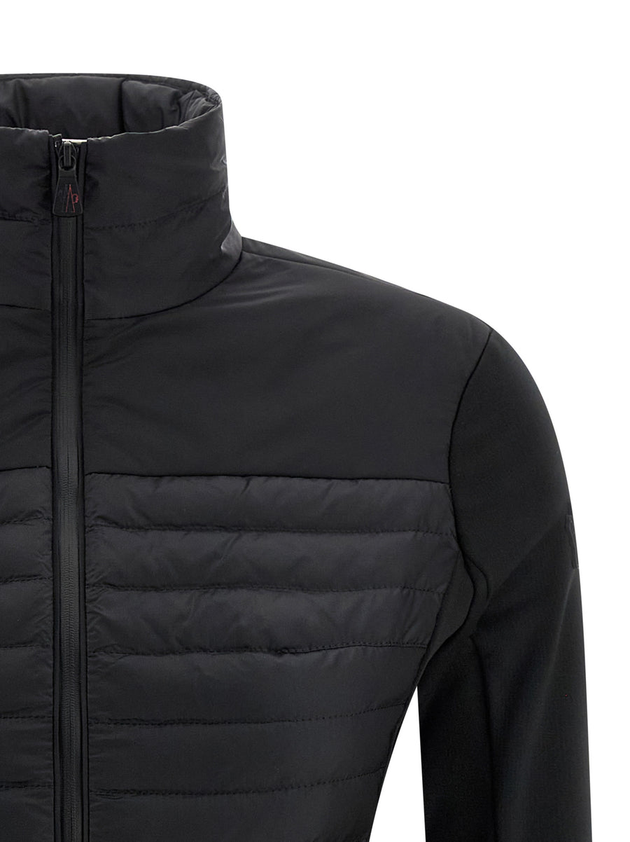 Moncler Grenoble Polartec Power Stretch Pro Cardigan for Women Mobility Warmth Quilted Nylon Front