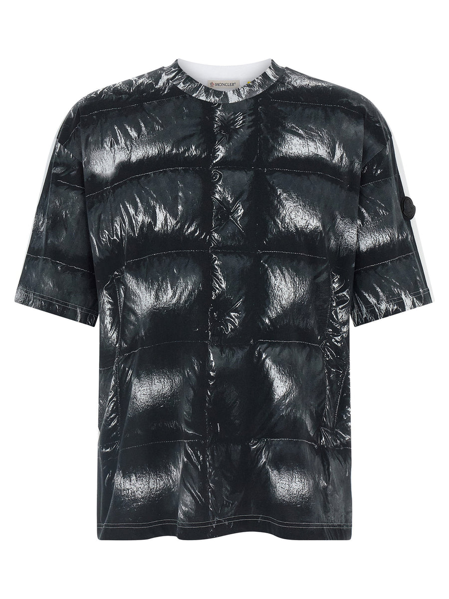 Moncler Genius T Shirt X ASAP Rocky Men Premium Cotton Crewneck Allover Front Print