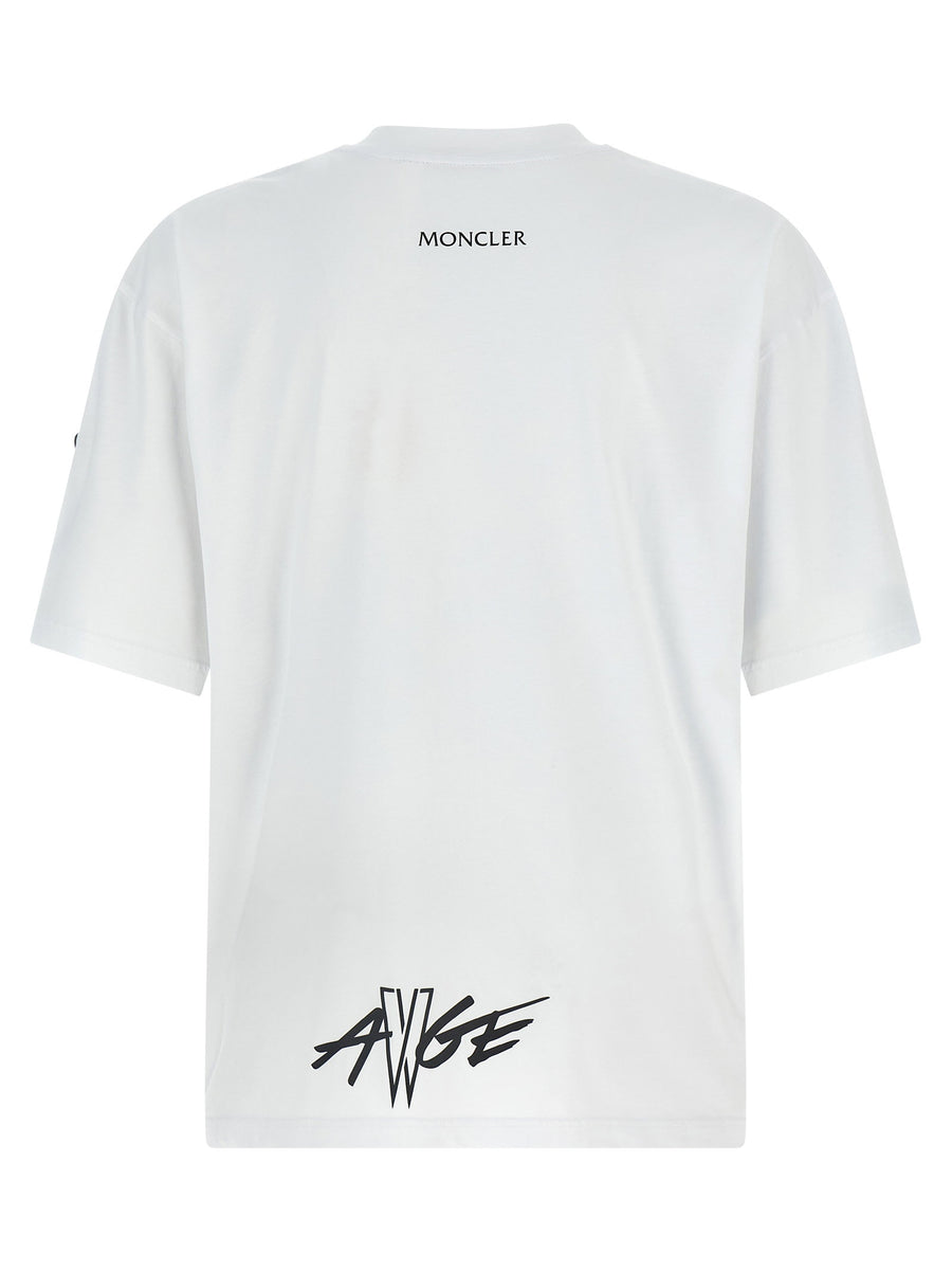 Moncler Genius T Shirt X ASAP Rocky Men Premium Cotton Crewneck Allover Front Print